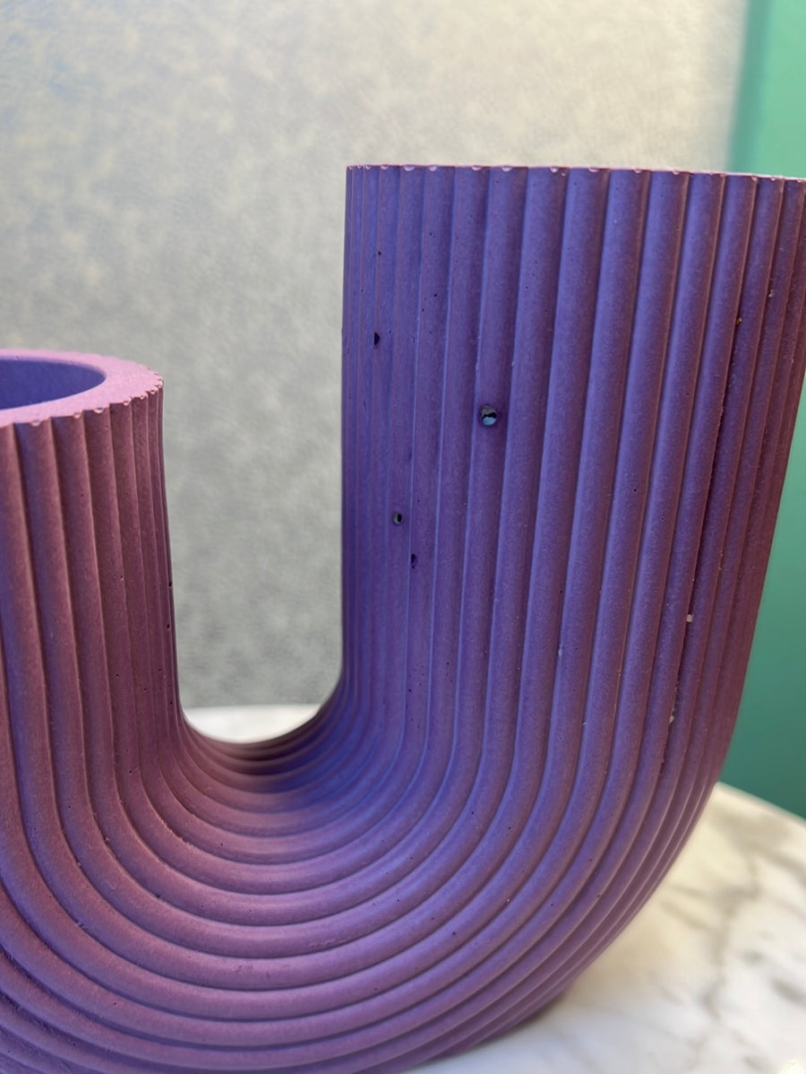 Purple Macaroni Vase No. 1