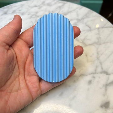 Blue mini soap dish